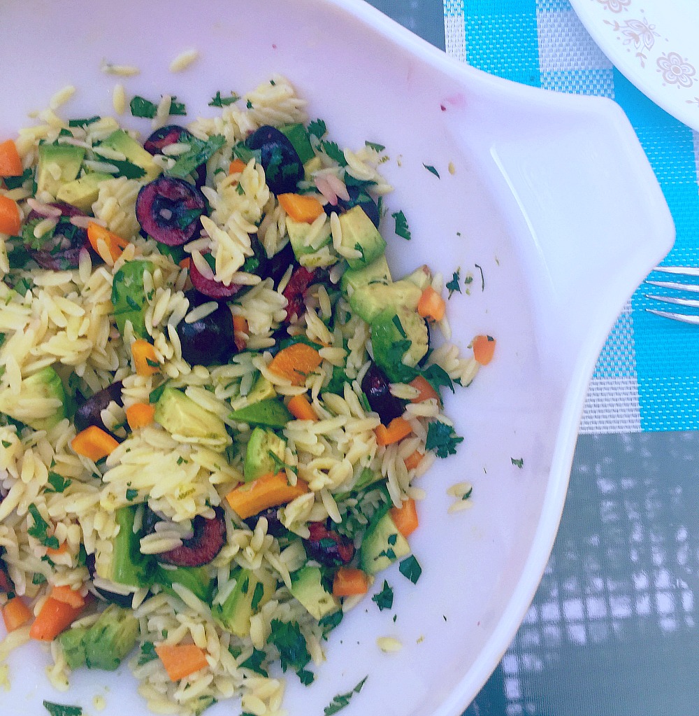 Orzo Salad with Cherries and Lime Vinaigrette