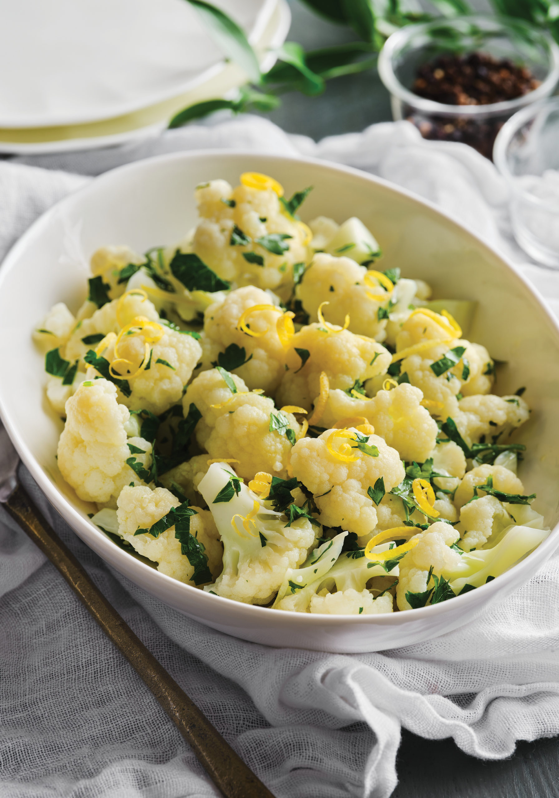 Roasted Cauliflower Salad with Spicy Tahini Dressing The Best of Bridge